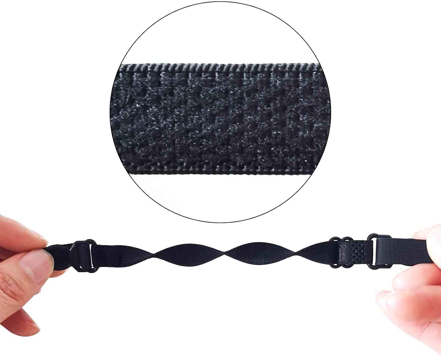 [20PCS] Adjustable Face Mask Extender Strap Hook | Mask Holder | Mask Buckle | Ear Protective | Mask Lanyard | Anti-Slip Ear Extender Holder | Adjustable Masks Parts | Mask Ear Hook -Black