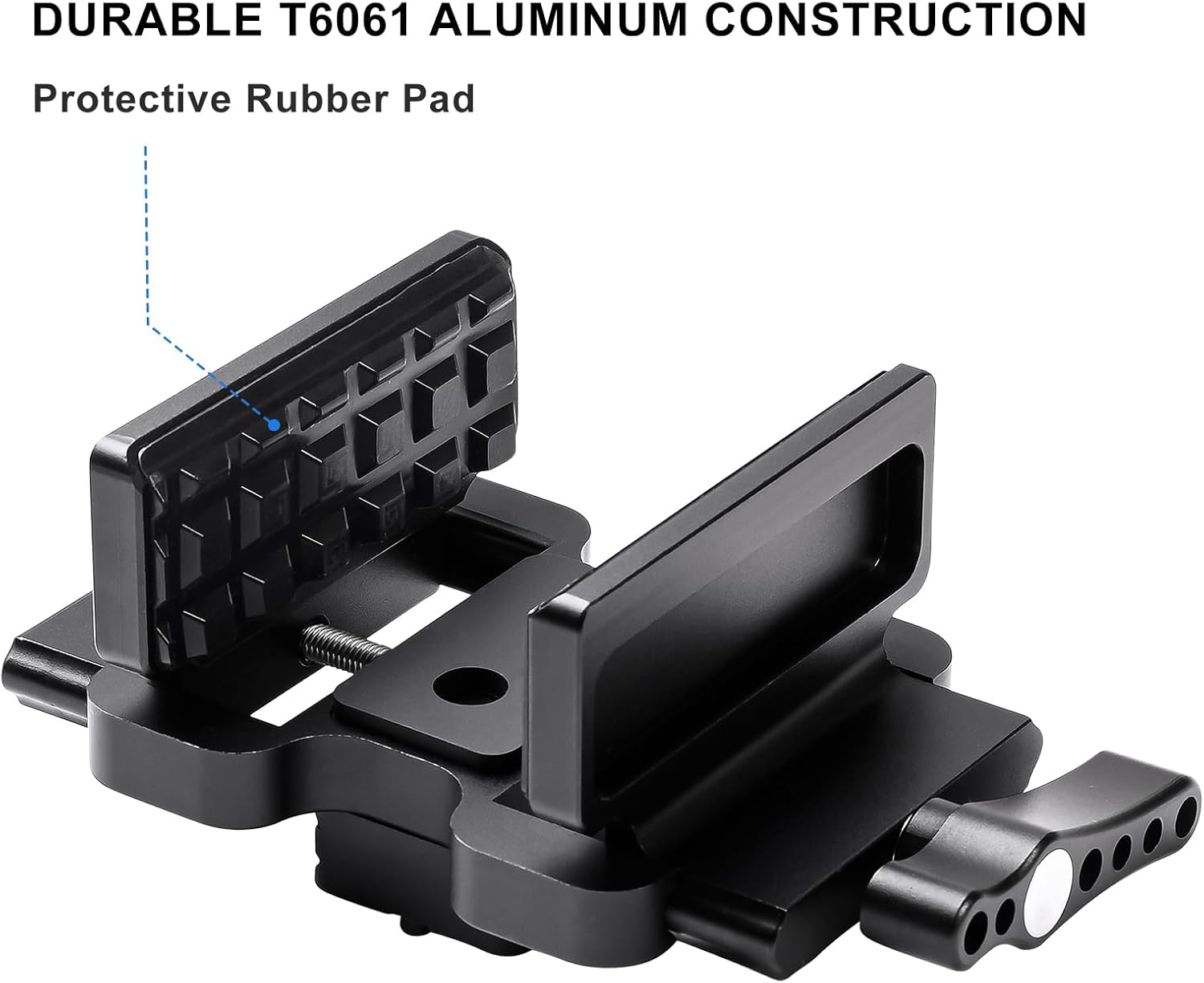 Rifle Clamp for Tripod - Heavy Duty Arca Swiss Saddle Mount with Quick Release, 1/4"&3/8" Screw Holes, Universal Hunting/Shooting Clamp Rest