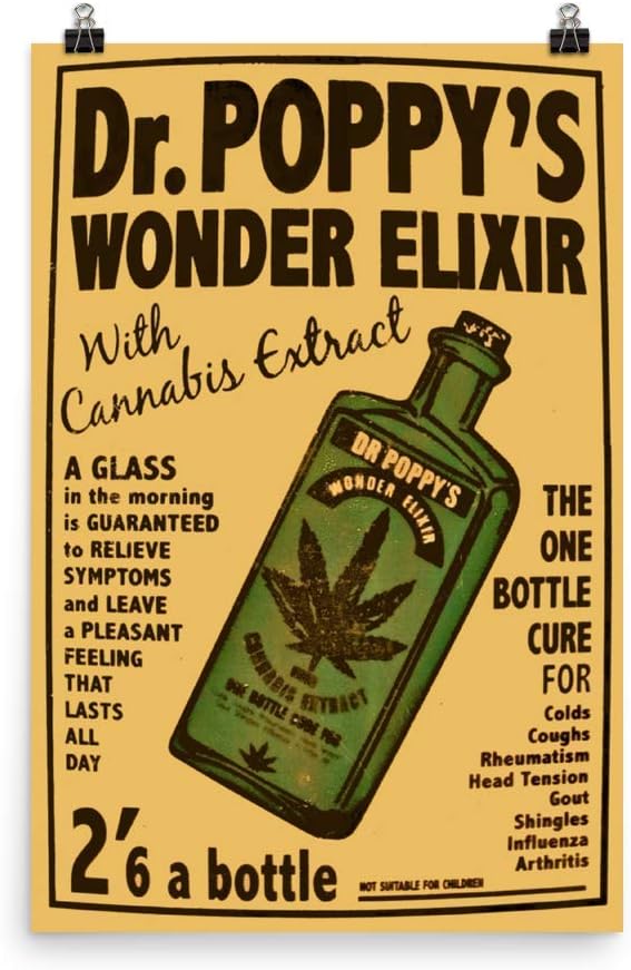 Vintage Poster - Dr. Poppy's Wonder Elixir 0160 - Enhanced Matte Paper Poster (24x36)