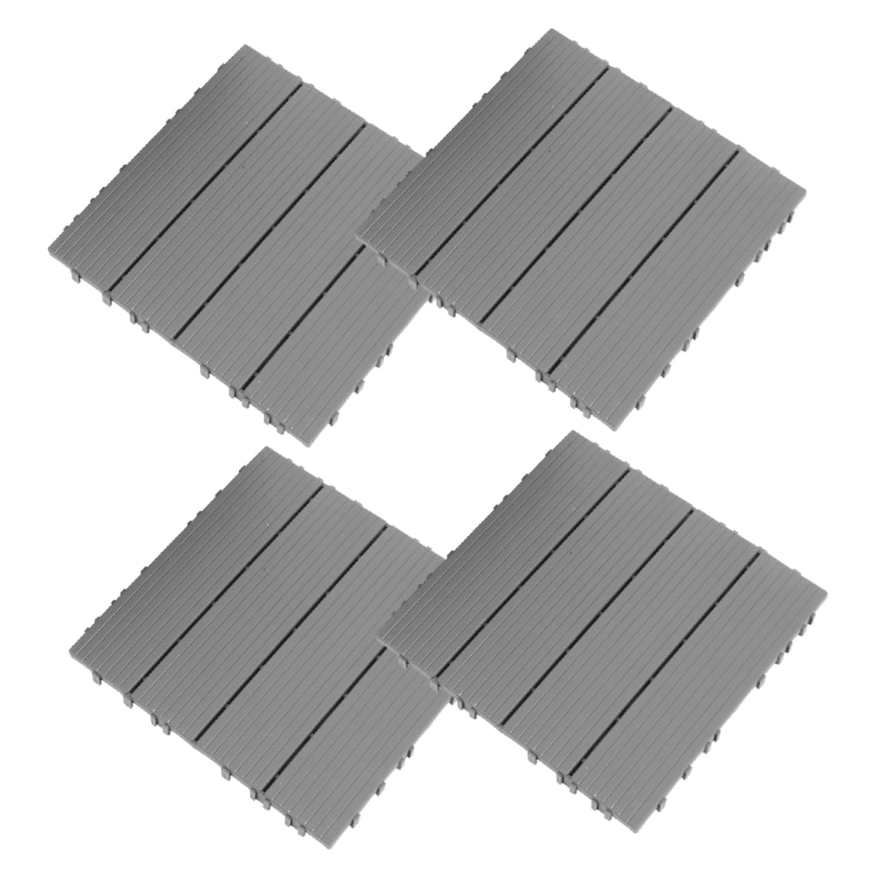 Dalles de terrasse emboîtables plastique extérieur pour jardin et patio