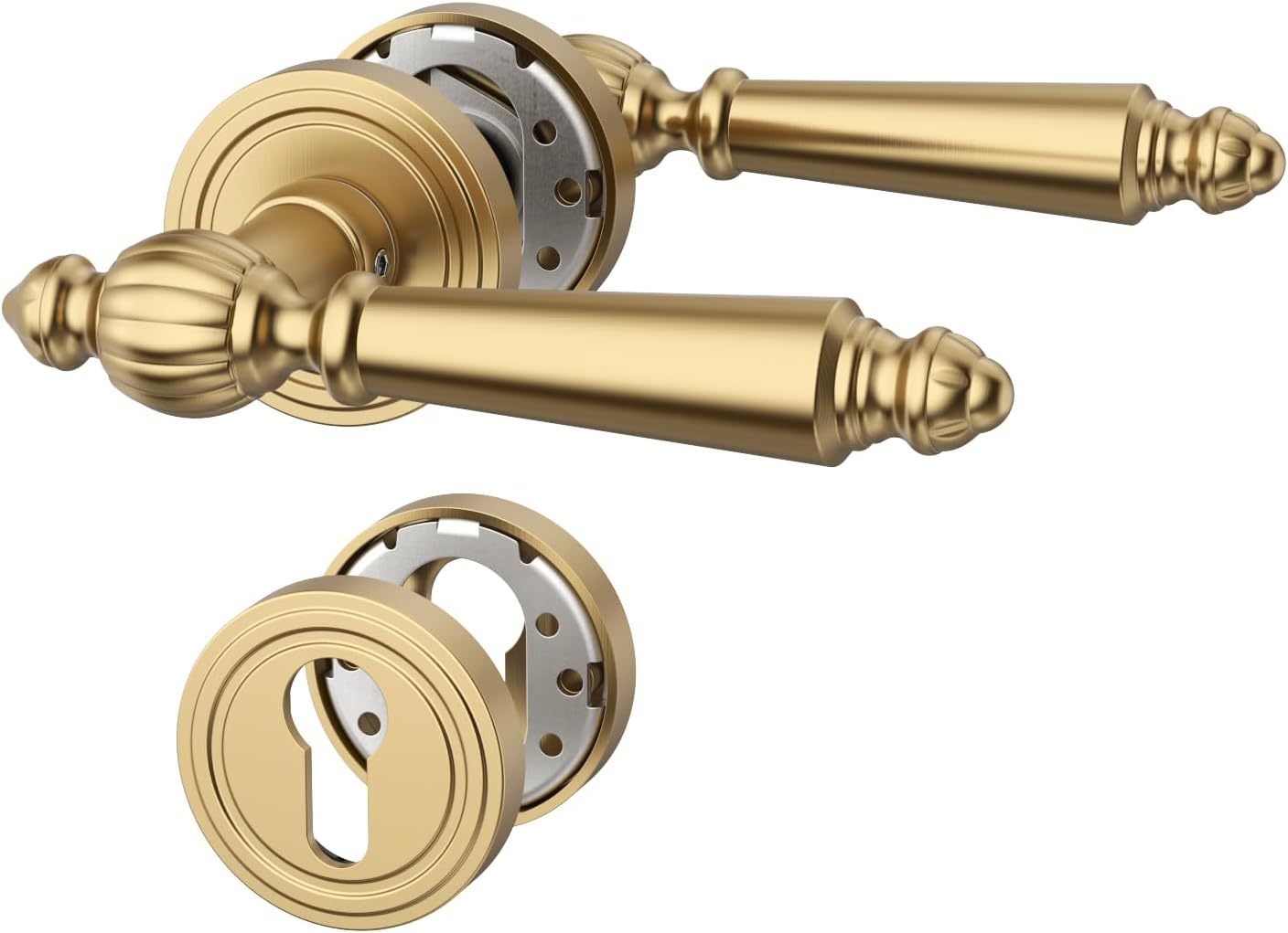 Maniglia Porta Interna Amerdeco Oro Champagne, Set Completo