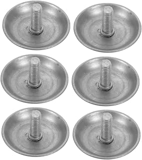 TIDTALEO 6pcs Stainless Steel Blind Road Studs Nonslip Tactile Indicators for Walkway Poolside Airport Subway Safety