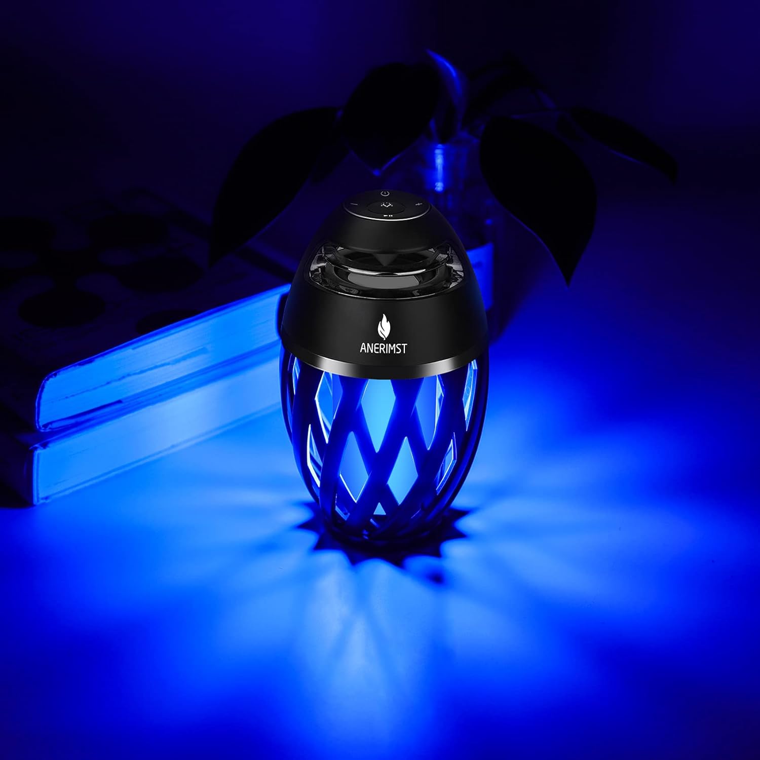 ANERIMST Unique Gifts for Men, Outdoor Bluetooth Speaker Waterproof Wireless with Torch LED Light, Birthday Gift for Boyfriend Him Dad, Cool for Garden, Patio, Outside (Blue Light) - Image 2