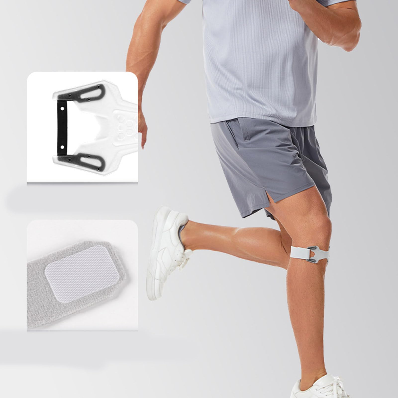 Sangle de tendon rotulienne en silicone flexible pour course à pied et basket-ball