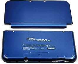 New3DSXL - Carcasa Extra para Repuesto de Color Azul, Compatible con Nintendo New3DS New 3DS XL LL New3DSLL, Cubierta Superior e Inferior Personalizada, Placas de Cubierta Frontal A/E