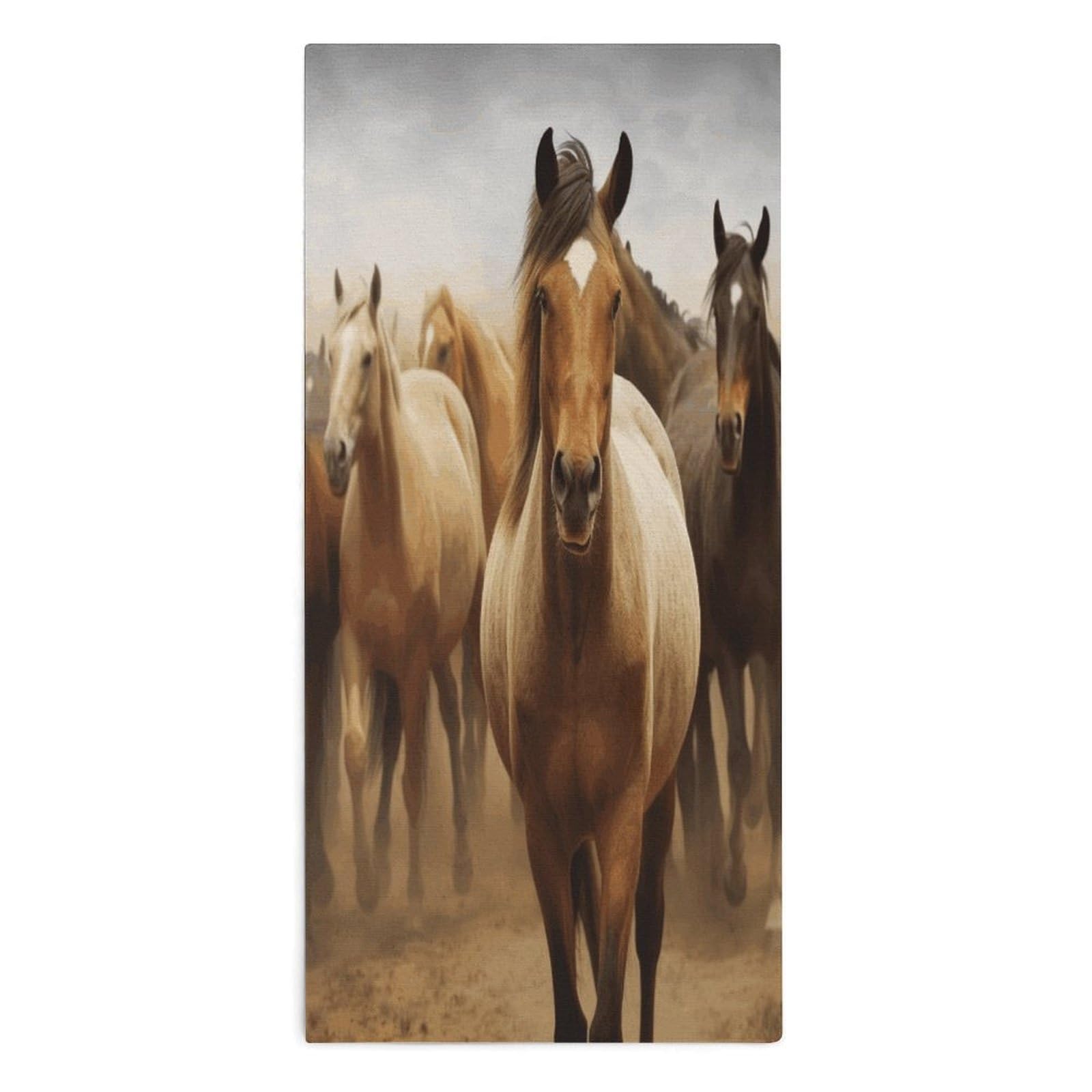 YUXBVKRS Many Horses Hand Towels for Bathroom 14x29 Inch