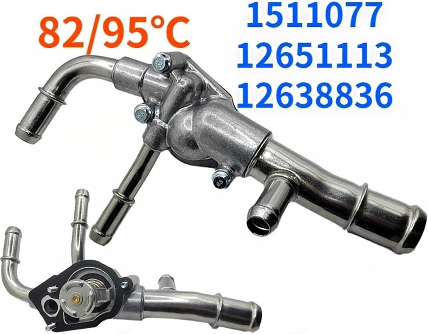 1511077 12651113 12638836 Coolant Thermostat Housing Assembly 1Pcs(12651113-82)