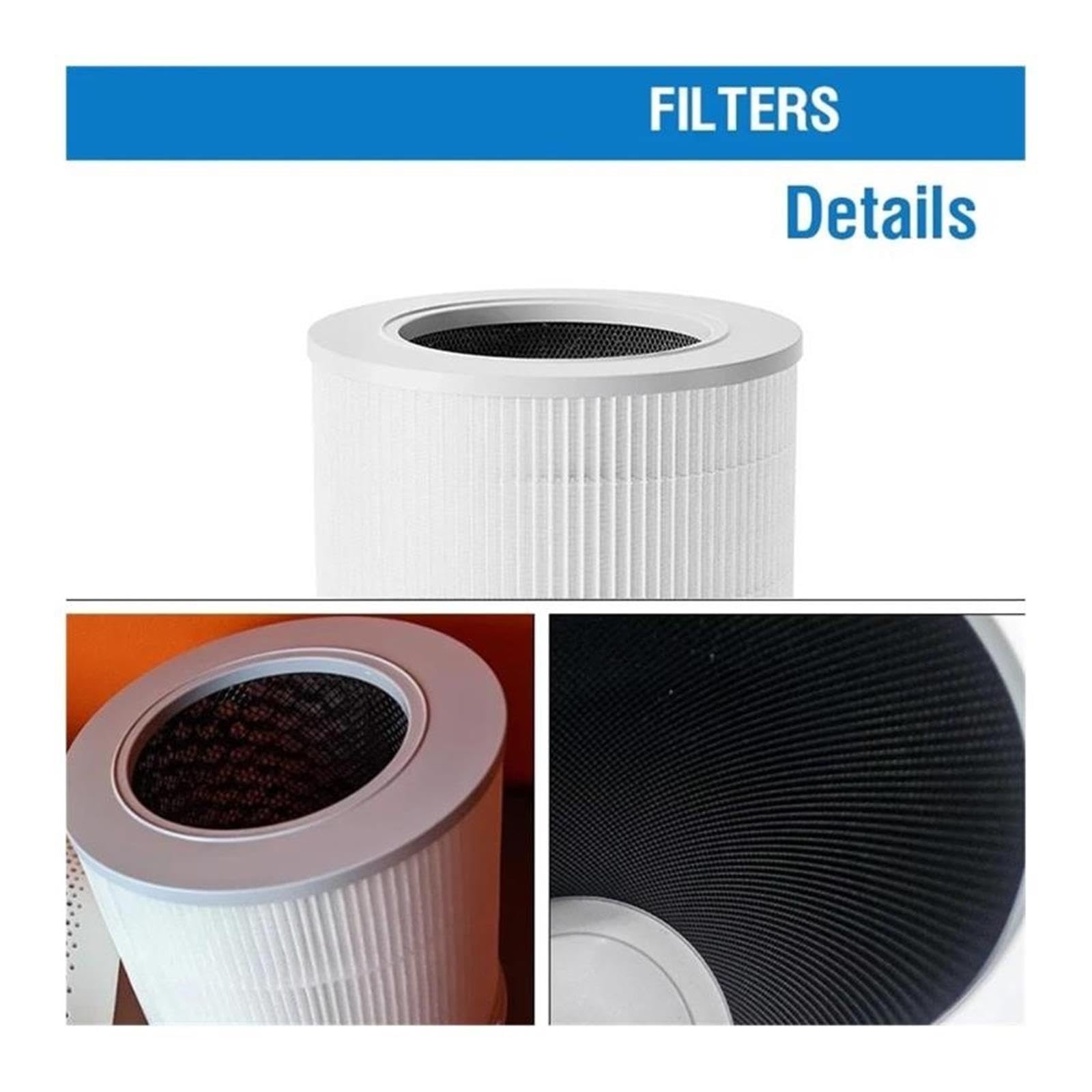 Sustituto De Filtro,Compatible Con Xiaomi,Purificador De Aire 4 Filtro Compacto 4 Componente De Filtración De Aire Compacto
