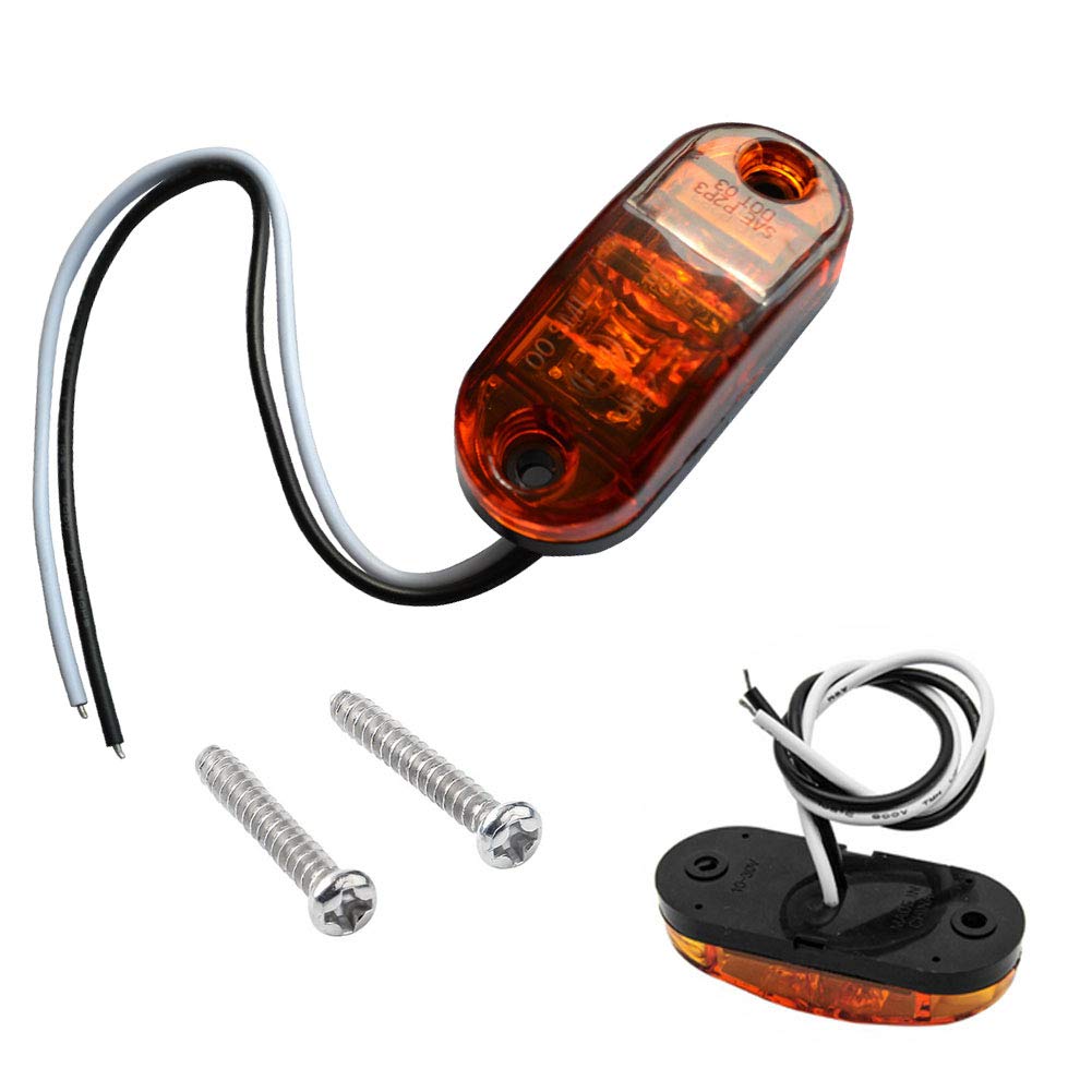 Luz de marcador lateral, luces de trabajo JinXiu de 10 piezas, 12 v, impermeable, lámpara externa de advertencia, luz trasera, luz de señal de camión de remolque automático