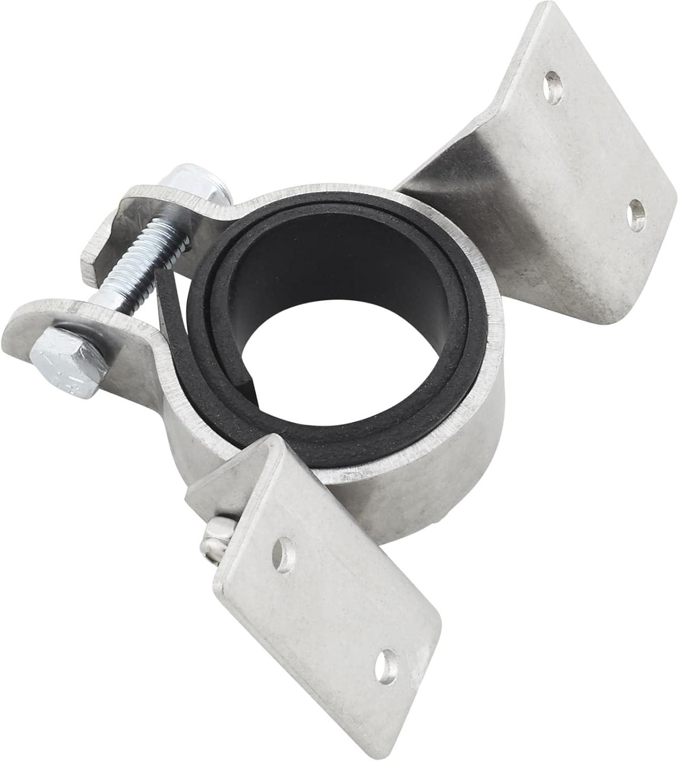 Speedway Motors Universal Steering Column Mounting Bracket, Polished Clamp-On Lower Column Support for 1.5 to 2 Inch OD Steering Columns, Adjustable Angle, Hardware Included