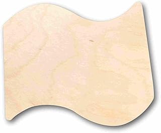 Unfinished Wood Cute Flag Silhouette Craft up to 46" DIY 5" / 1/8"