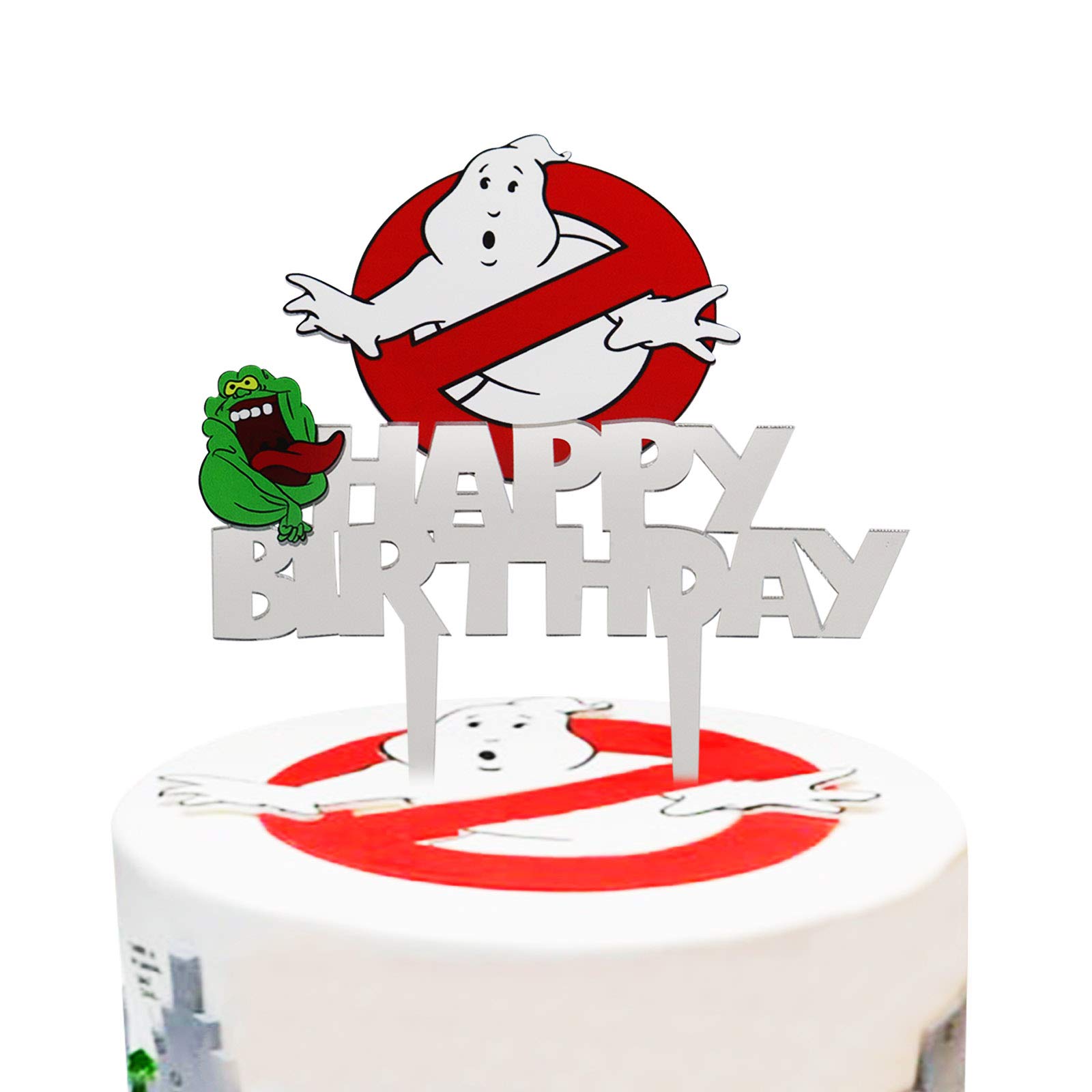 Buy LYNHEVA Acrylic Ghostbusters Happy Birthday Cake Topper, Ghost