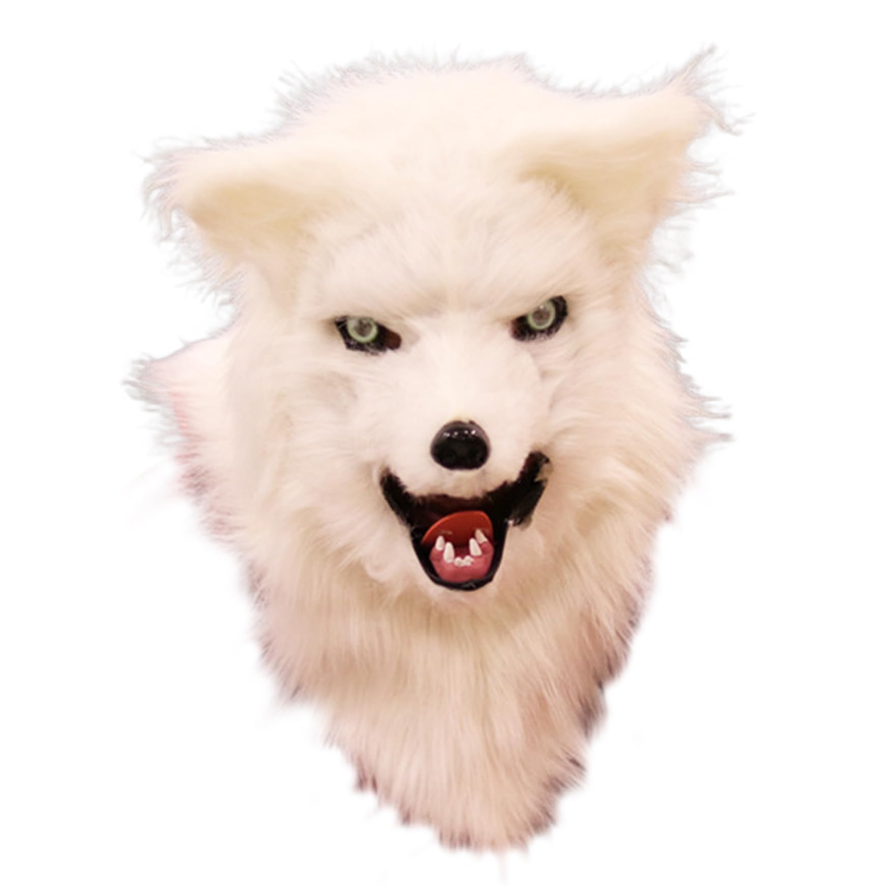 Fox 1 Pack Furry Full Head, White, One Size For Halloween, Furry Head