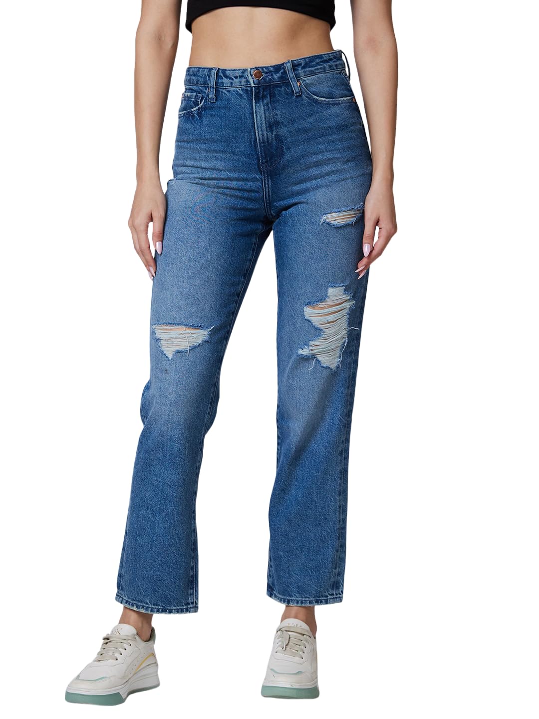 spykar Women's High Rise Straight Jeans-picture-23