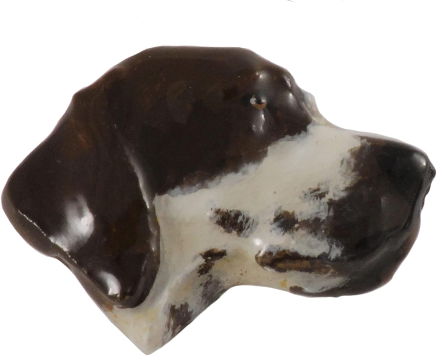 Handcrafted Hand Painted English Pointer Dog Head Magnet for Personalizing Home Office School Classroom Refrigerator Whiteboard Locker - Made in USA - SKU DP076AMAG