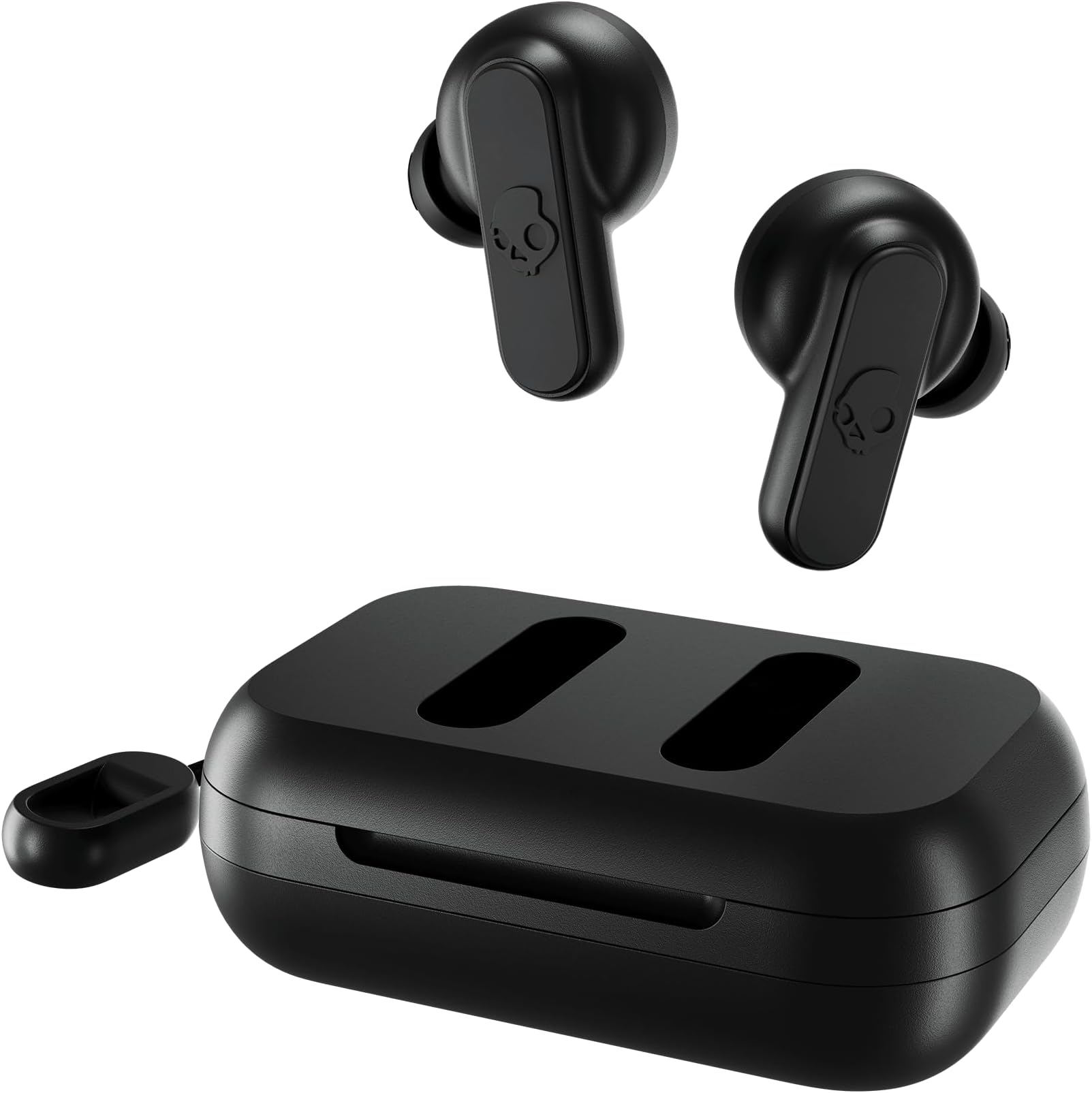 Skullcandy Dime True Wireless in-Ear Bluetooth Earbuds with Charging Case and Microphone, IPX4 Water & Dust Resistant, Compatible with iPhone & Android – True Black