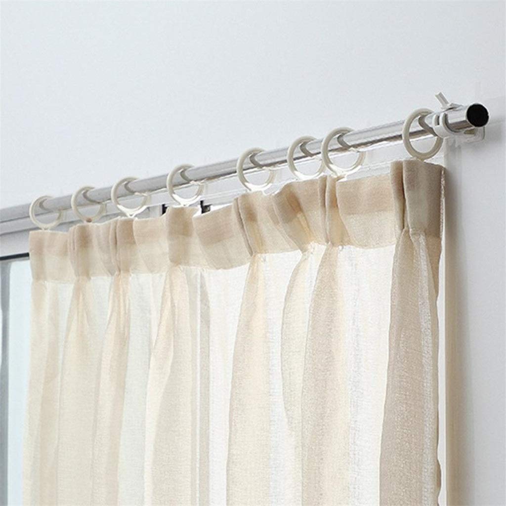 2 Pièces Crochets Auto-adhésifs Support De Tringle À Rideau Mural Tringle À Rideau De Douche Pince Fixe Suspendue Support Accessoires De Salle De Bain À La Maison