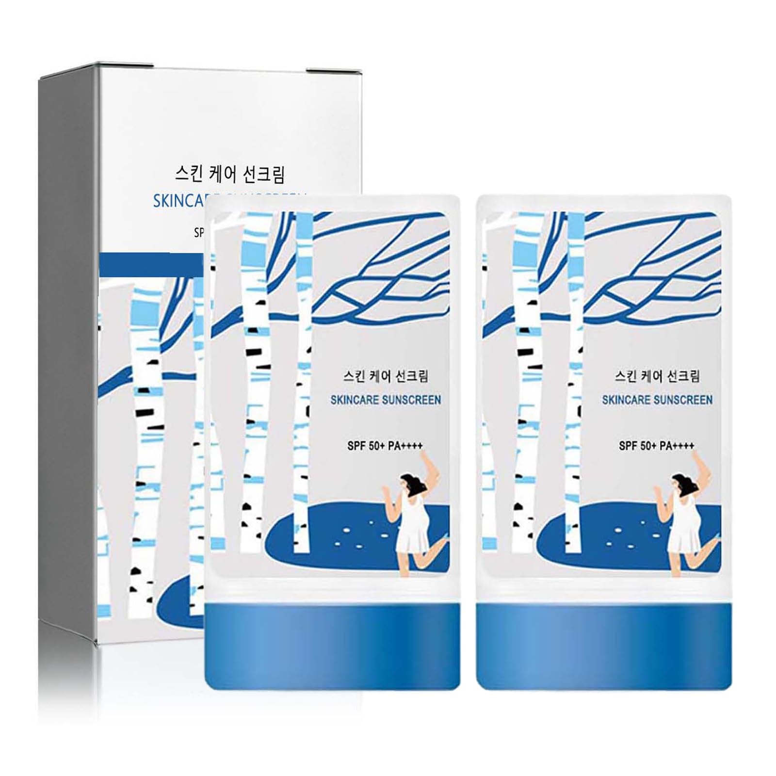 Birch Juice Moisturizing Sun Stick SPF50+ PA++++| 2024 New Upgrade Korean Birch Juice Skin Care Sunscreen,Facial Moisturizer Sunblock with Strong Sun Protection