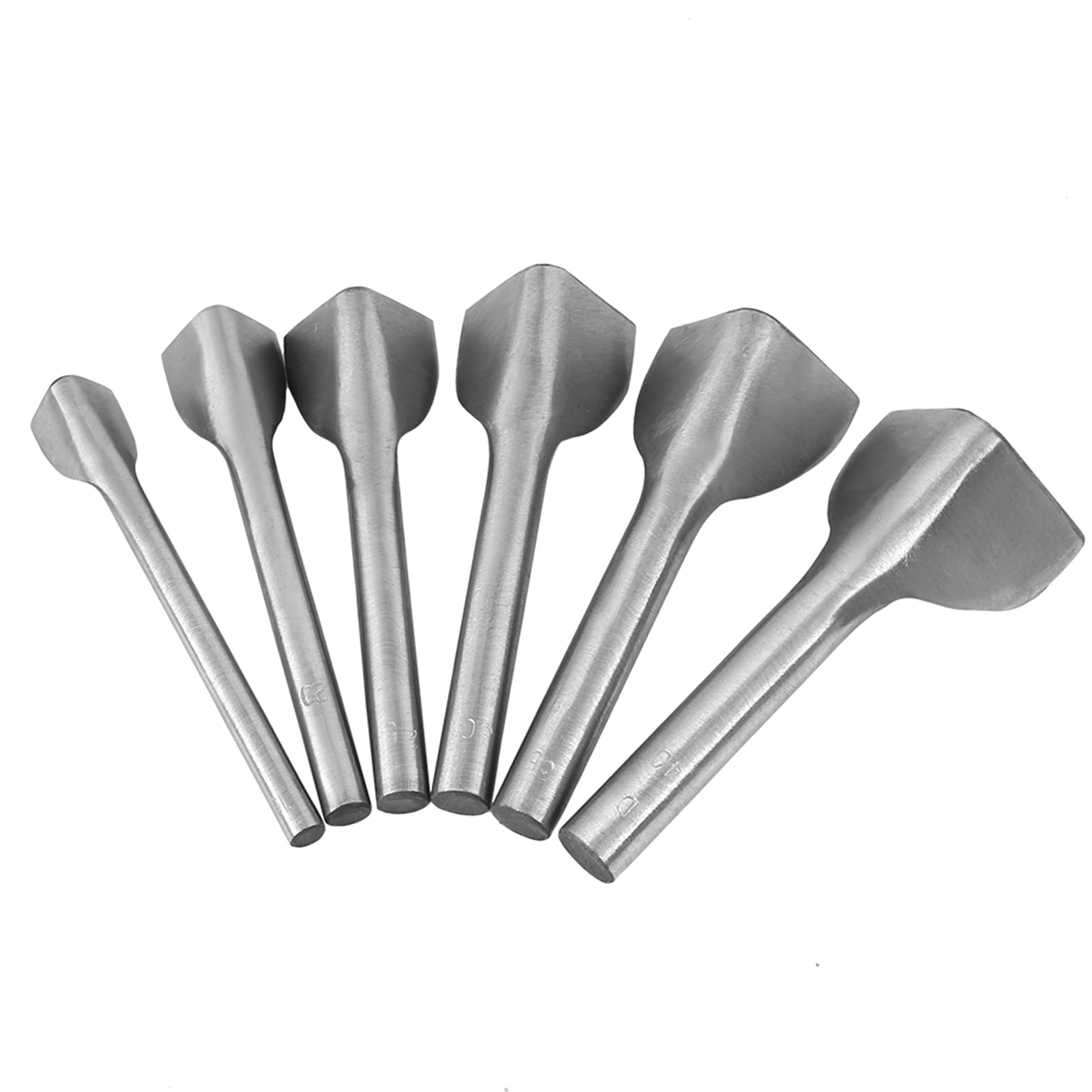 Strap Punch 12×8×4 6Pcs Set DIY Leather Carft V Shape Punch Belt End Cutter for Home Leather Sewing 15-40Mm