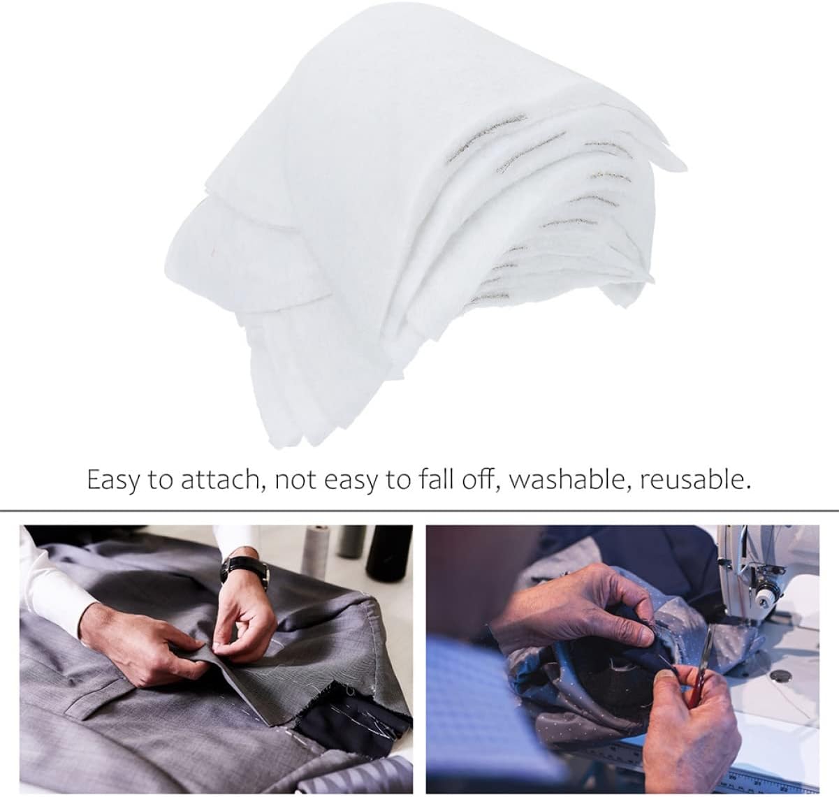 50pcs Cotton Shoulder Pads for Women Lightweight Breathable Reusable Shoulder Enhancers for Suits and Dresses for Everyday Use Comfortable and Portable