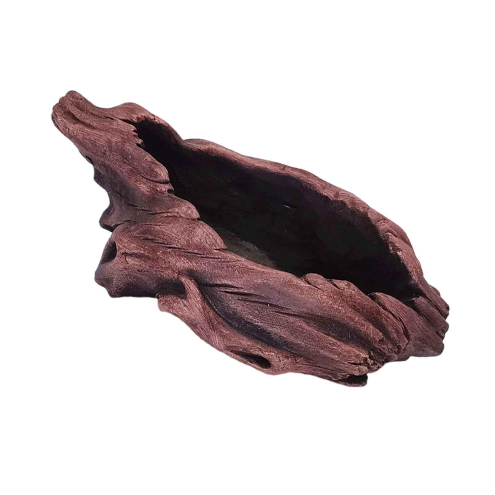 HZGFNBZ Creative Cement Planter Pots Imitation Wood Stump Designs Flower Plant for Home and Decors Faux Wood Stump