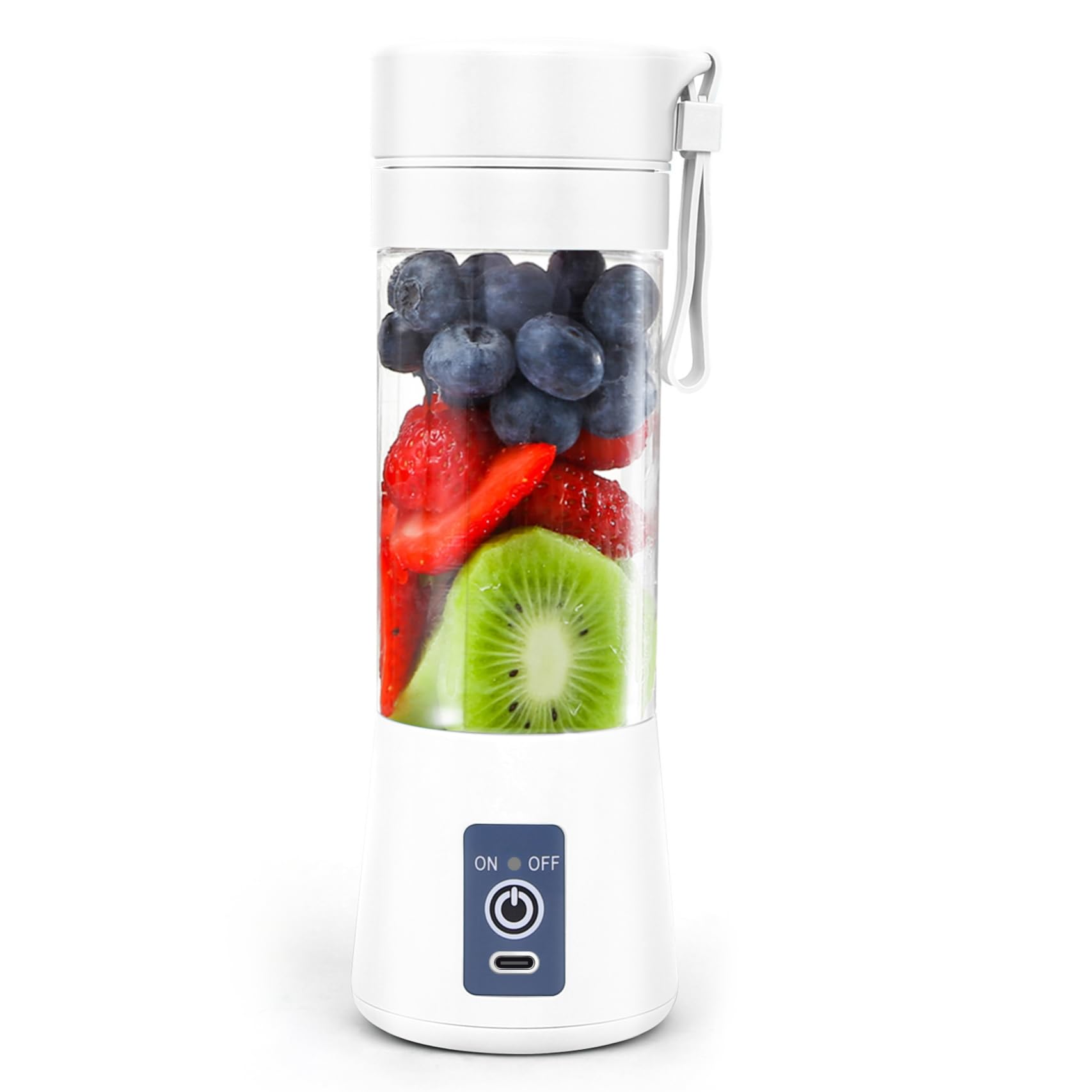 Mini Mixeur Portable USB Rechargeable - 380 Ml - Pour Smoothies Et Shakes - Lames Inox - Parfait Pour Sport, Voyage, Bureau
