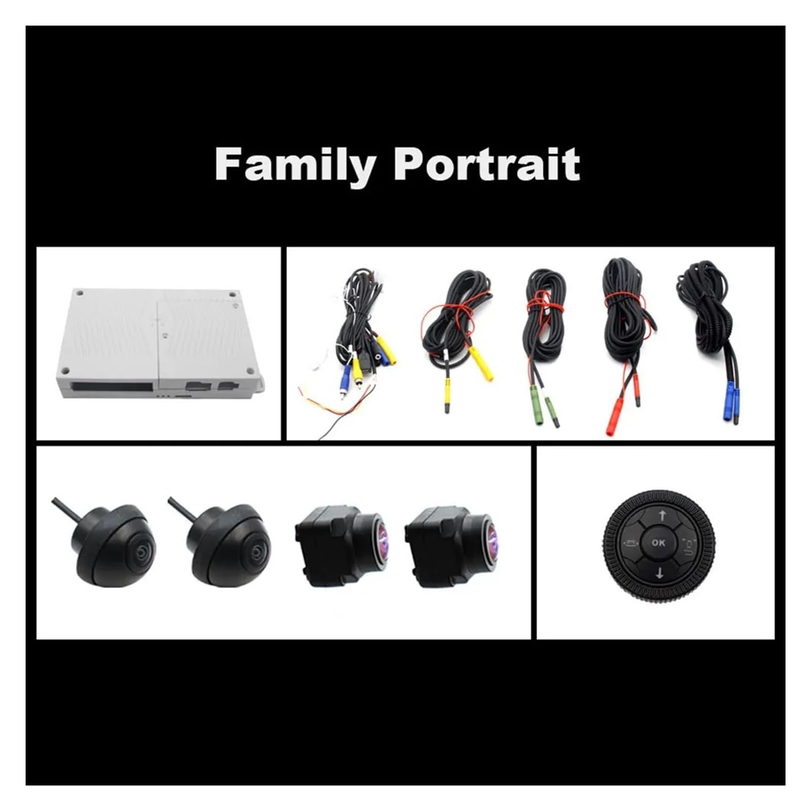 Rückfahrkamera Auto AI 3D 360 Kamera Surround View System Fahren Mit Vogelperspektive Panorama System Autokamera 4 CH Hinten/Vorne/Links/Rechts