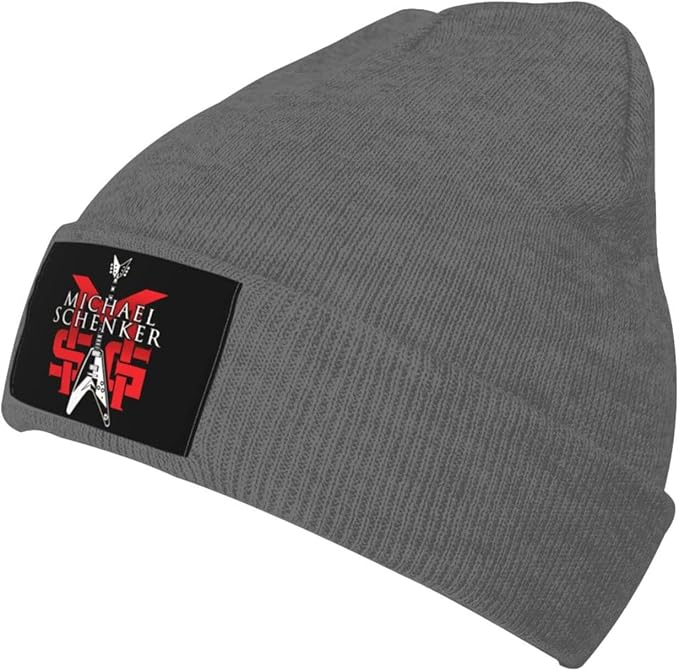 Michael Schenker Knit Hat Beanie Hat Embroidery Soft Warm