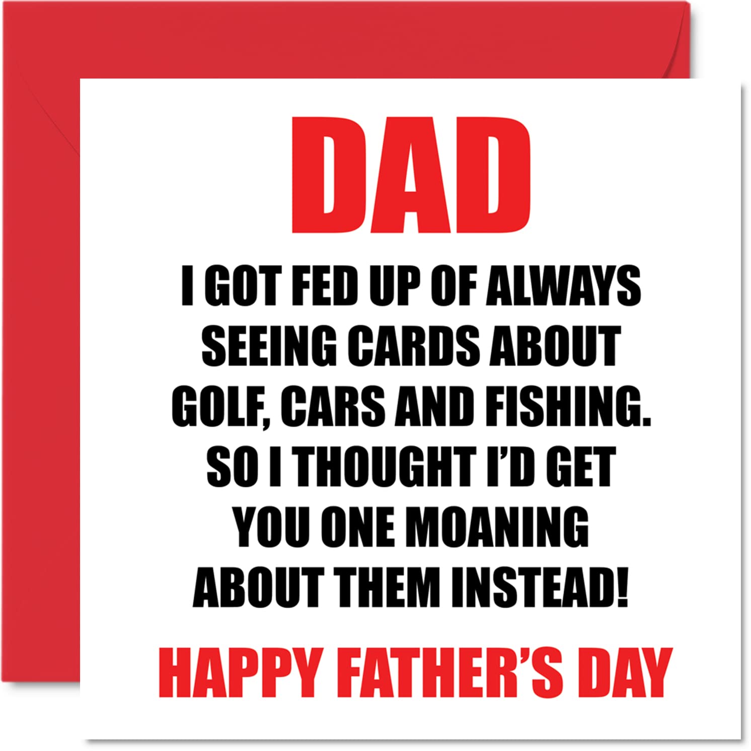 Cartes Amusantes De Fête Des Pères Pour Papa – Gémissement – Carte De Fête Des Pères Pour Papa De La Part De Son Fils Et De Sa Fille Cadeaux De Plaisanteries De