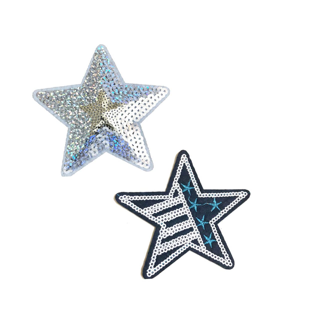 93pezzi Toppe Adesive Paillettes Per Abbigliamento Jeans Borse e Applicazioni Decorative Auto-adesive