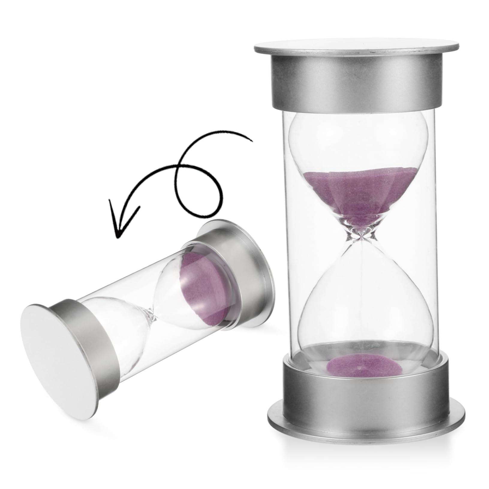 Hemobllo 3 Sätze Sanduhr-Timer Sanduhr- 20 Minuten Timer Desktop-Sanduhr-Ornament 20-Minuten-Sanduhr 20 Minuten Sanduhr Haushalt Sanduhr Glas Mit Hohem Borosilikatgehalt 2 Stück * 3
