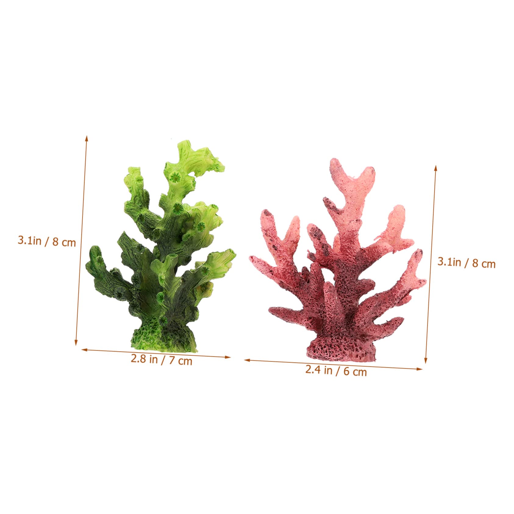 Happyyami 4Pcs Artificial Coral Plants Lifelike Aquarium Decor for Home Fish Tanks Vibrant Coral Ornaments for Enhancing Aquatic Landscapes for Freshwater and Saltwater Environments