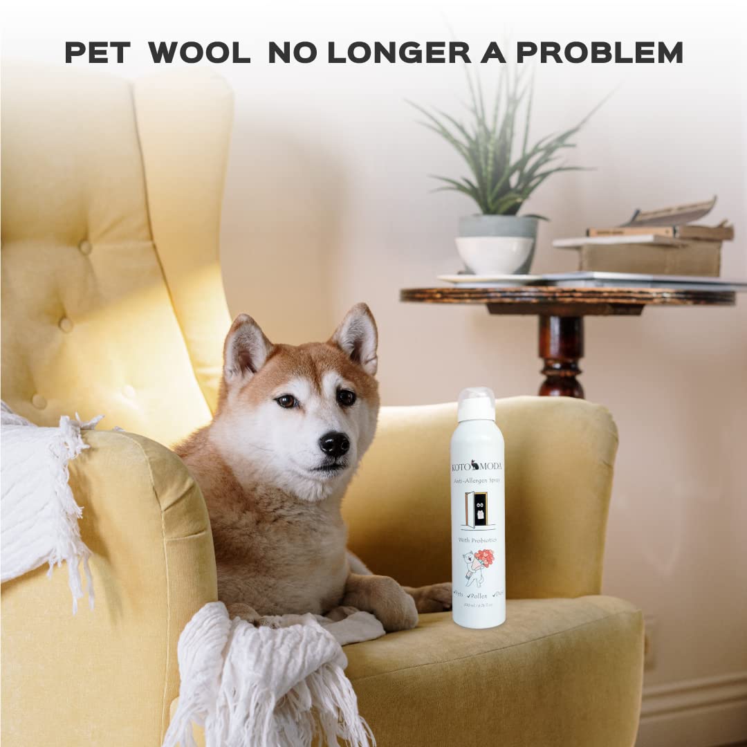 Spray Probiótico Antialérgico para Dueños de Gatos 200 ml — Neutraliza el Alérgeno Fel d 1 en Alfombras, Sofás y Ropa de Cama — Seguro para Gatos, Perros y Niños — Fórmula Biotecnológica
