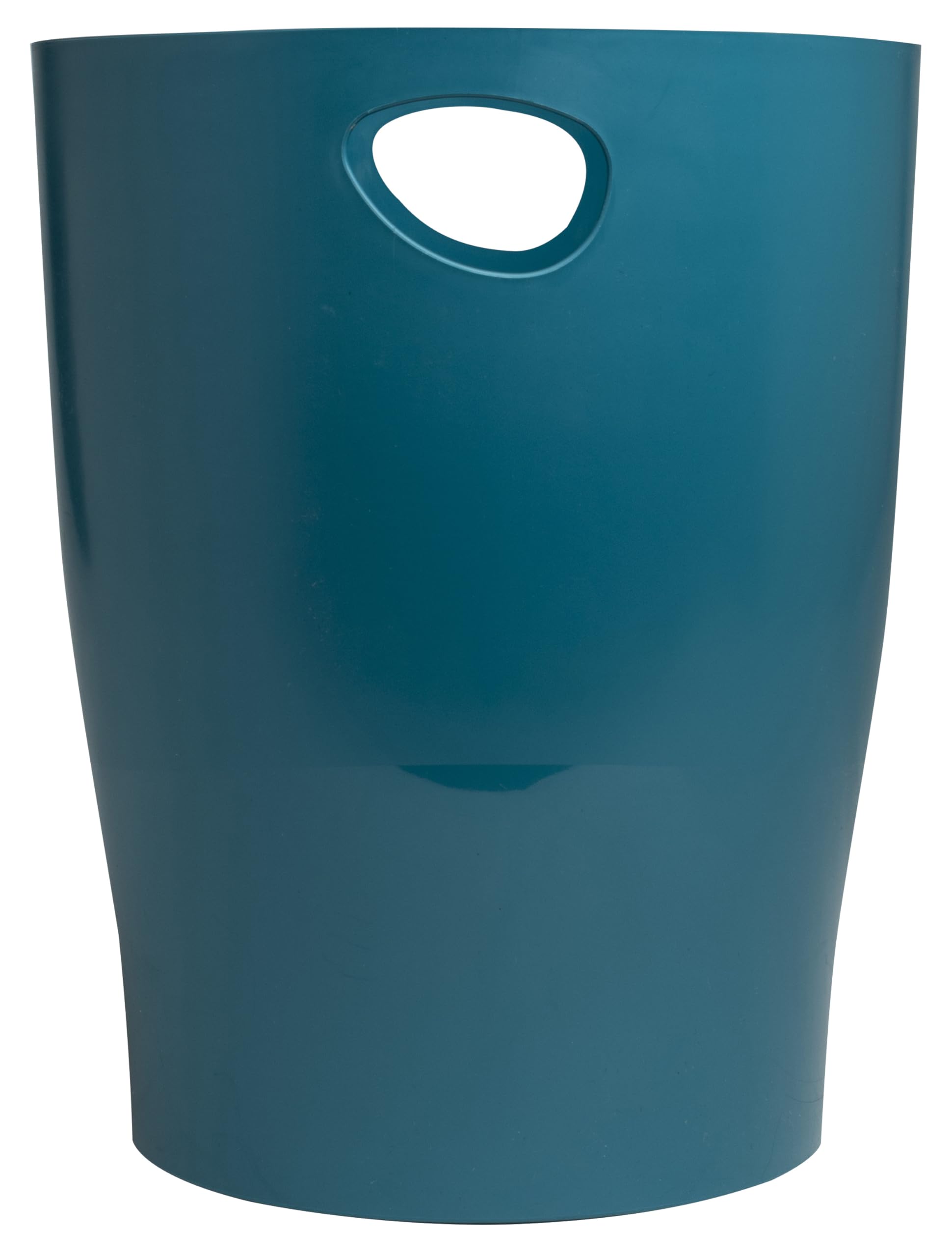 Exacompta - Ref. 45328D - Set mit 8 Papierkörben, EcoBIN NeoDeco Mülleimer mit Griffen - Volumen 15 Liter - Maße 26,3 x 26,3 x 33,5 cm - für Büro oder Zuhause - Farbe Entenblau