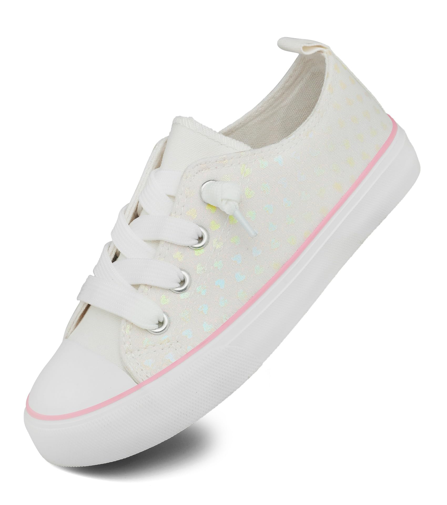 AOVOG Toddler Little Kid Cushioned Canvas Shoes Slip On Sneakers Soft and Durable