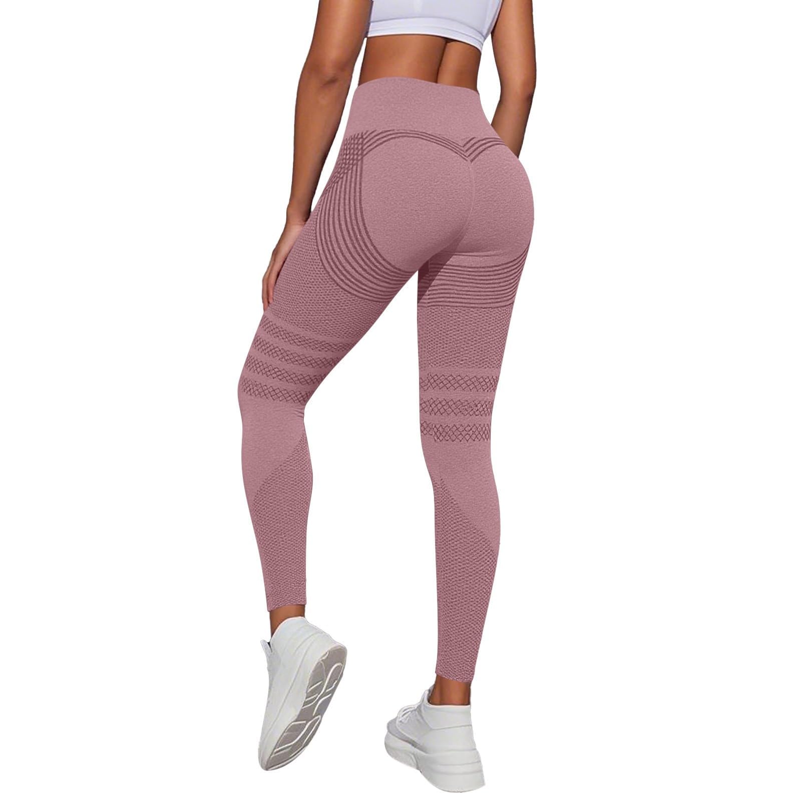 Legginsy antycellulitowe – damskie legginsy sportowe, długie, z wysokim stanem, elastyczne spodnie sportowe, nieprzejrzyste, kompresyjne, do jogi, push-up, do fitnessu, kompresyjne legginsy damskie