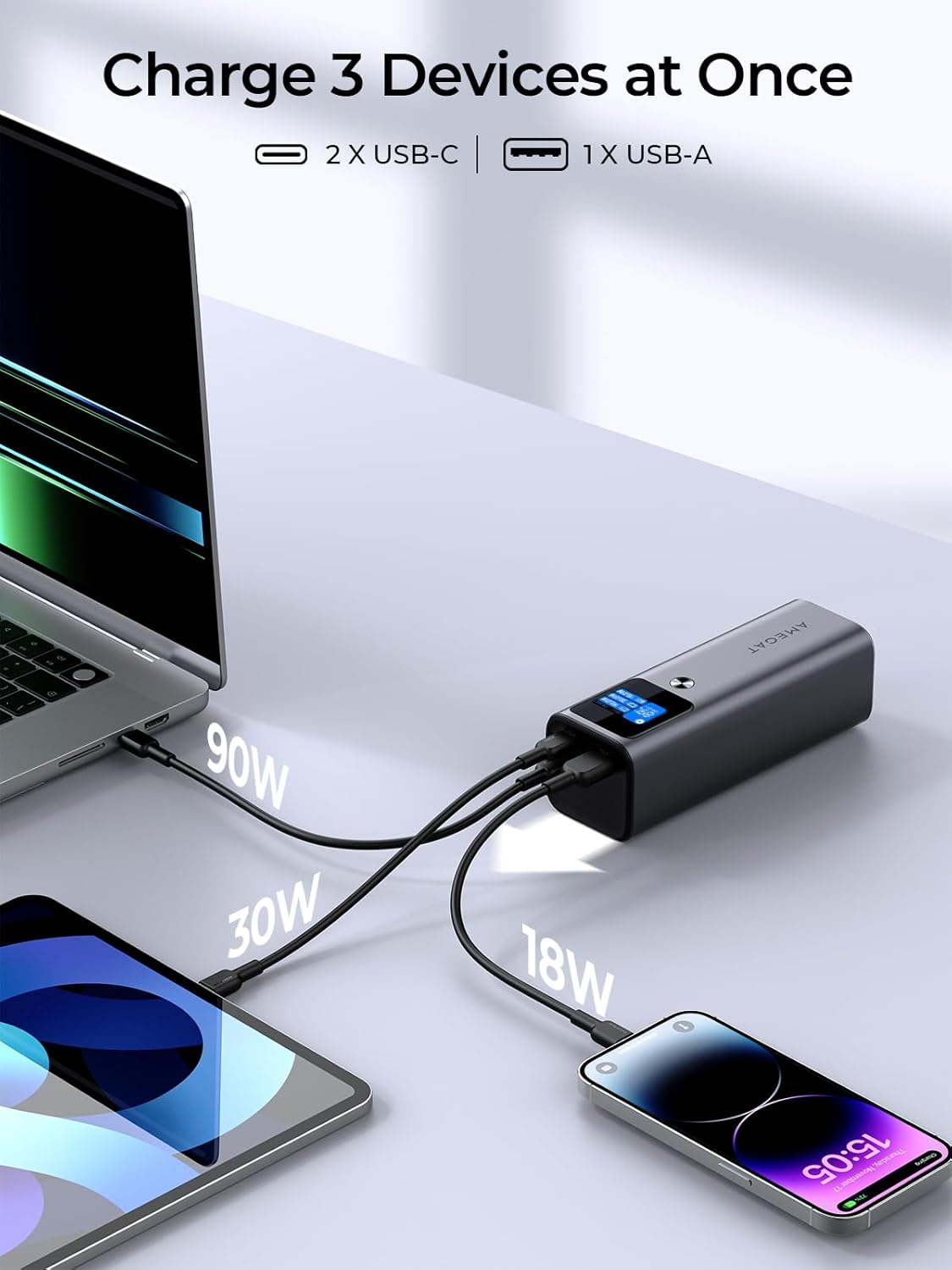 AMEGAT Charging 3 Devices