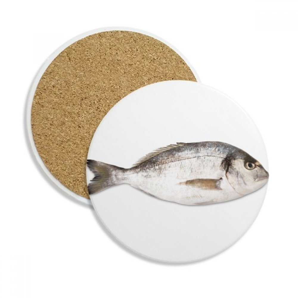 Coaster en céramique poisson rouge tapis pierre absorbante pour boisson