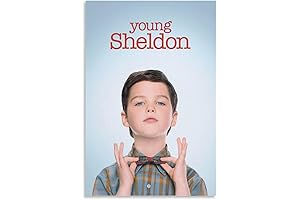 Nostalgic Young Sheldon on Canvas: A Picture-Perfect Tribute