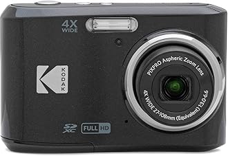 PIXPRO FZ45 16MP 4x Zoom Compact Camera - Black
