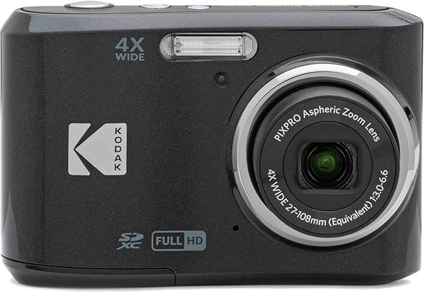 Kodak PIXPRO FZ45 Digital Camera, 16MP Point & Shoot with 4X Optical Zoom, 27mm Wide Angle, 2.7 Inch LCD, 1080p Video, Black