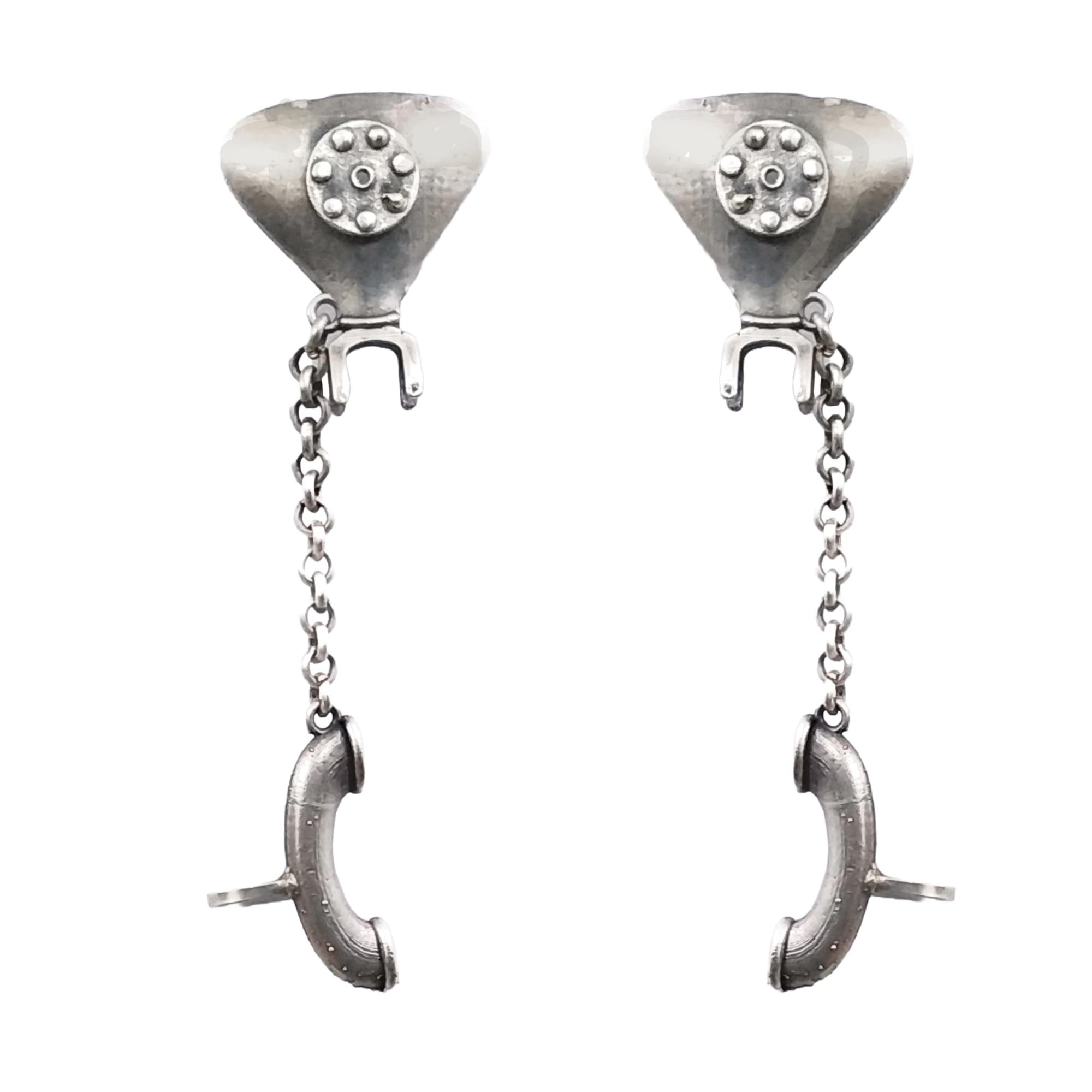 Dulcett India Earcuffs for Women and Girls | Silver Vintage Telephone Earrcuffs Earrings For Women & Girls | Bugatti Earrings Oxidised Silver Earrings With Earrcuffs For Women and Girls (B0CWVG9217) Amazon Price History, Amazon Price Tracker