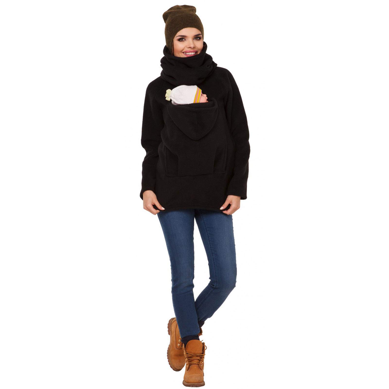 Giacca Premaman Con Porta Bimbo Invernale Giacca,2 In Felpa