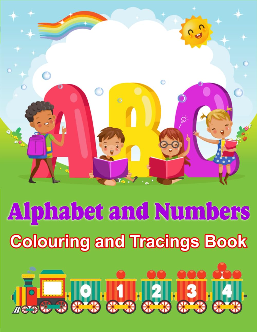 Toddler ABC Alphabet & Numbers, Colouring and Tracing Book (Toddler Learning Colouring Books)