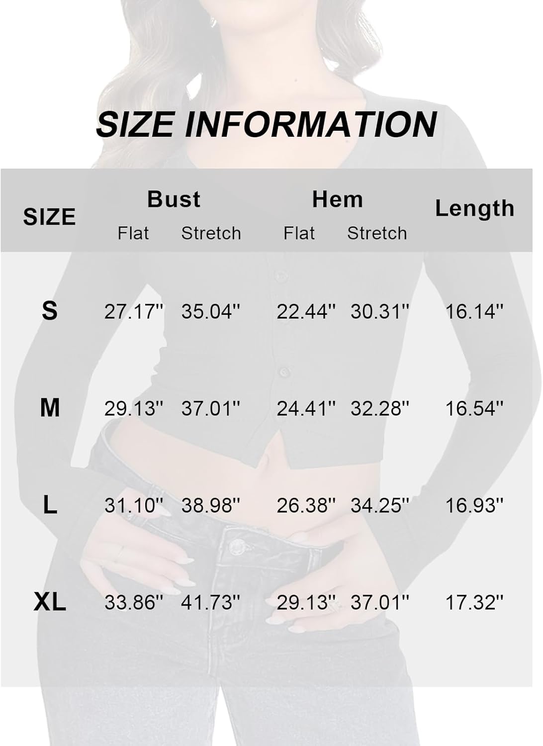 Women Long Sleeve V Neck Ribbed Crop Tight Shirts Button Down Cami Tops Slim Fit Y2k Cropped Going Out Tops - Image 4