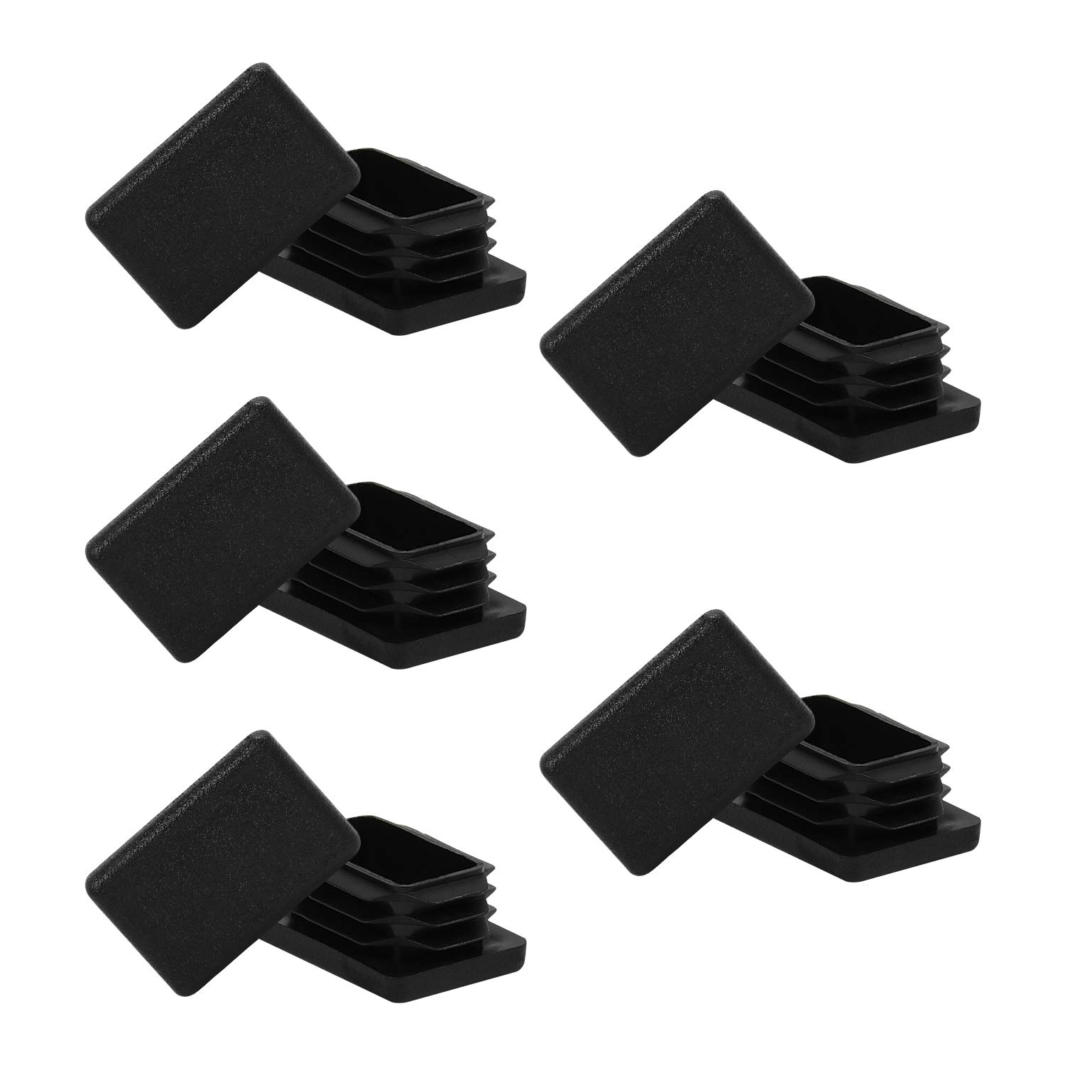 1 x 1 1/2 1 x 1.5 Inch Rectangle Tubing End Cap Plastic Plug 10 Pack, 1" x 1.5" 1" x 1 1/2" Black Rectangle Tube End Cap Fence Post Pipe Cover Tubing Insert Chair Glide Finishing Plug 1x1.5 End Cap