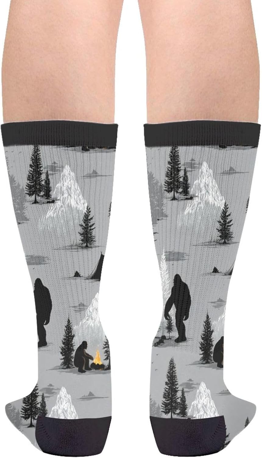 Funny Rock Panda Novelty Socks Casual Athletic Crazy Crew Socks For Women Men Gifts - Image 2