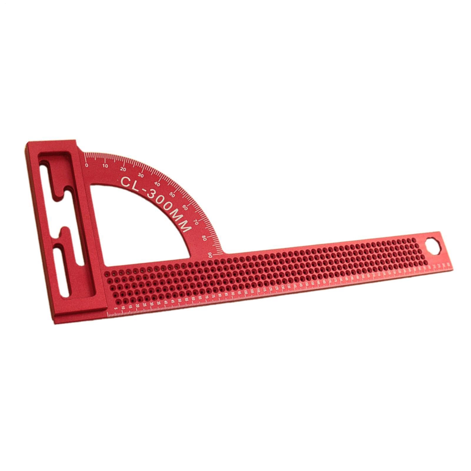 Kątownik Stolarski Aluminiowy kątownik 30 cm z podziałką metryczną, kąt | Linijka z kątem prostym Do remontów domowych, montażu drzwi i okien, skrzynek, szuflad, szafek oraz