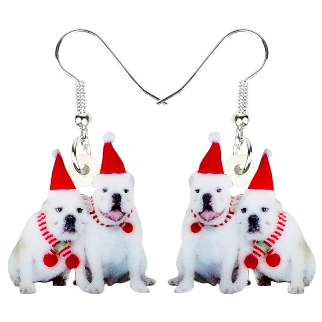 NEWEI Cute Natale Cane Orecchini Pendenti Gioielli per Ragazze