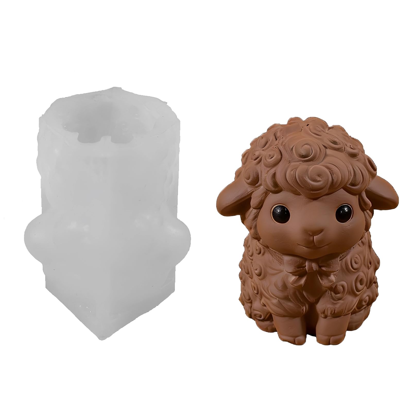 ZEPFJHE Creative Silicone Lamb Suitable for Crafting Soap Chocolate and Other Projects Supplies